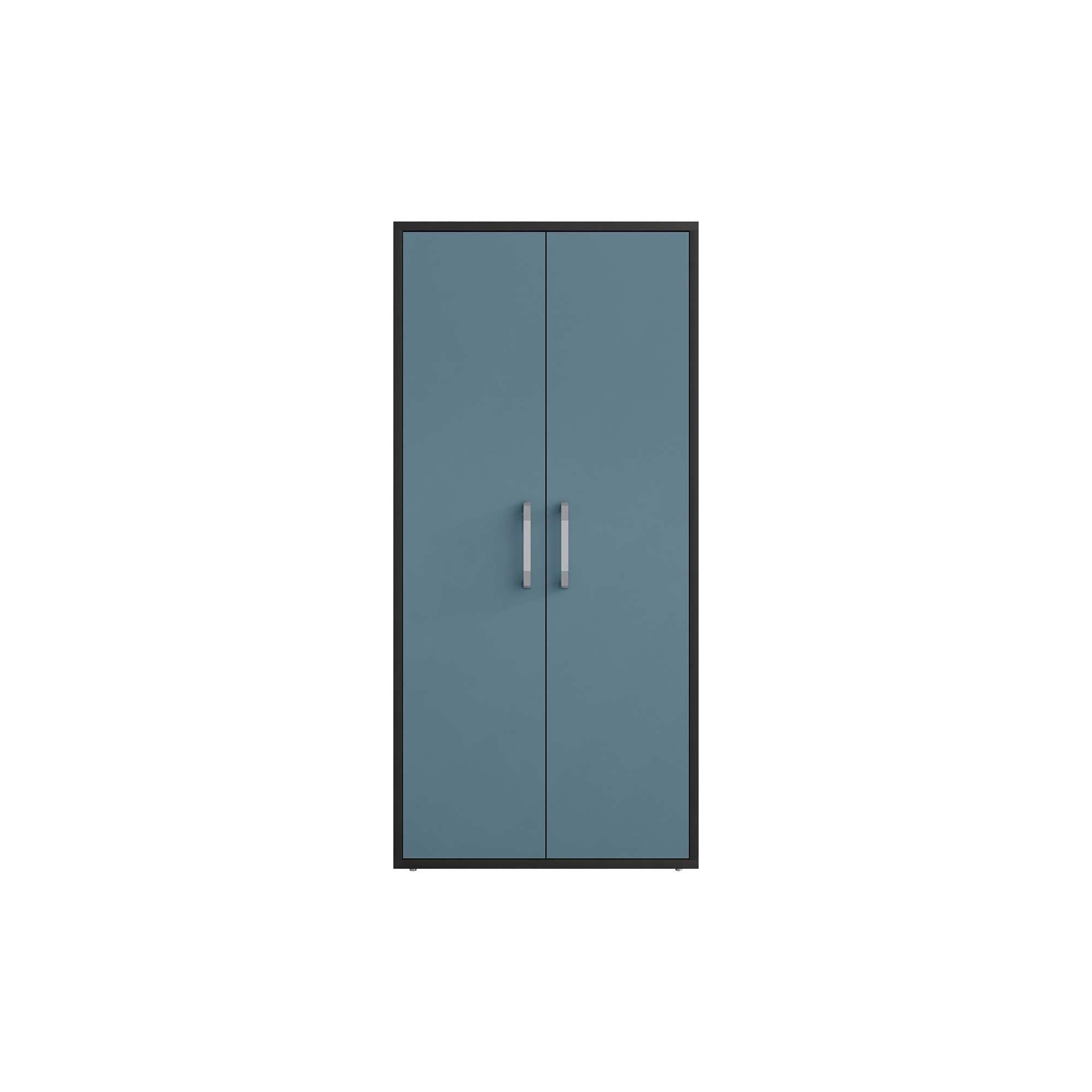 Manhattan Comfort, Eiffel 73.43 Garage Cabinet, Blue Gloss, Height 73.43 in, Width 35.43 in, Color Blue, Model# 250BMC
